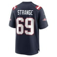 thumbnail image 3 of Men's Nike Cole Strange Navy New England Patriots Player Game Jersey, 3 of 4