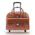 thumbnail image 5 of McKlein EDGEBROOK, Wheeled Ladies' Laptop Briefcase, Top Grain Cowhide Leather, Brown (96314), 5 of 6