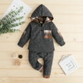 thumbnail image 6 of Mikrdoo Baby Boy Clothes 0-6M Check Hooded Top + Drawstring Pants 2PCS Baby Boy Spring and Autumn Set, 6 of 7
