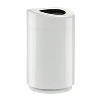 Safco Products 9920WH Open Top Receptacle - 30 Gallon
