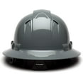 thumbnail image 4 of Pyramex Ridgeline Vented Full Brim Hard Hat 4-Point Ratchet Suspension - HP54113V - Slate, 4 of 5