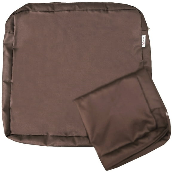 Multi Pack Outdoor Seat Patio Chair Cushion Pad Cover 20"X18"X4" Brown Color