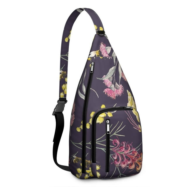 Sac à Dos Floral d'Été - Design Fleurs et Feuilles Tropicales, Compagnon de Voyage Léger