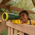 KidKraft Lawnmeadow Wooden Outdoor Swing Set with Slide and Monkey Bars