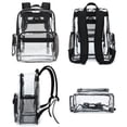 thumbnail image 5 of Mochila Fuyicat Heavy Duty de PVC transparente negro, 5 of 5