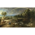 thumbnail image 3 of Peter Paul Rubens 14x10 Black Modern Framed Museum Art Print Titled - The Rainbow Landscape (C. 1636), 3 of 5