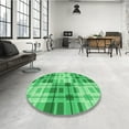 thumbnail image 4 of Ahgly Company Machine Washable Indoor Rectangle Transitional Lime Mint Green Area Rugs, 5' x 8', 4 of 7