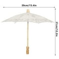thumbnail image 4 of Bridal Umbrella, Exquisite Appearance High-quality Lace Lace Umbrella Easy To Carry  For Celebration For Wedding S Beige, 4 of 8