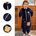thumbnail image 3 of Saco de dormir para bebé con patas, saco de dormir suave y cómodo con patas de invierno con bonitos patrones de animales para saco de dormir de bebé con patas de invierno (unisex), 3 of 6