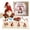 Red, variant on DIY Sewing Plush Toy Kit - Fabric Patchwork Elf with Complete Supplies, Beginner-Friendly Craft