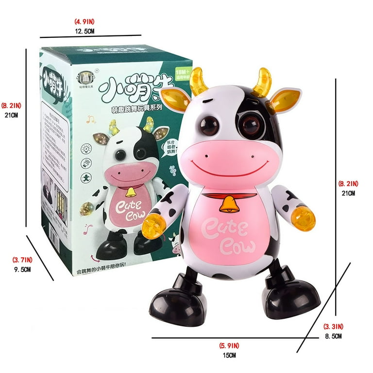 Fridja Dancing Cow Robot Toy With Light And Sound Guide Baby Crawling Educational Toy
