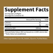 Beworths CoQ10 200mg, High Absorption 120 Veggie Capsules, Support Energy, Heart Healthy & Antioxidant
