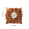 thumbnail image 3 of Latrodar Flower Pillow Cover Sunsunflower Flower High Durability Office Pillow Cover Orange 9.6x9.6 Inch Home Stuff, 3 of 5