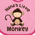 thumbnail image 4 of Inktastic Nana's Little Monkey Boys or Girls Baby Bib, 4 of 4