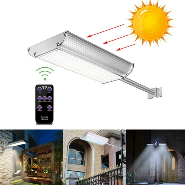 Solar Powered Street Light with Remote Control Waterproof Body