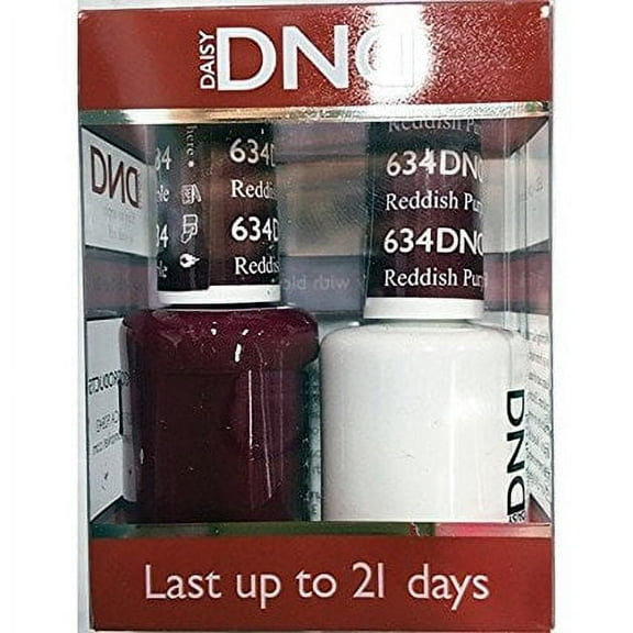 DND Nail Polish Gel & Matching Lacquer Set (634 - Reddish Purple)