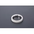 thumbnail image 3 of PAMTIER Unisex Stainless Steel 4mm Stackable Hollow Double Layer Weave Braided Wire Mesh Simple Plain Ring Wedding Band Comfort Fit Silver Size 10, 3 of 6