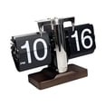 thumbnail image 2 of Reloj digital abatible, reloj mecánico, reloj de mesa, reloj abatible vintage para escritorio negro, 2 of 9