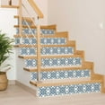 thumbnail image 4 of Mi Alma Blue Floral Peel & Stick Vinyl Backsplash Tiles 5x5, 24 pcs, 4 of 10