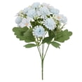 thumbnail image 2 of Artificial Silk Flowers Fake Blue Flower Bouquet Spring Flower Arrangements for Mother's Day Home Centerpieces Wedding Bridal Shower Indoor Outdoor, 2 of 7
