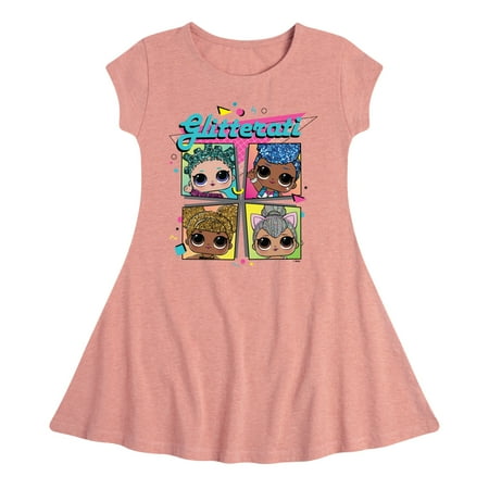 

Lol Surprise! - Glitterati Retro Grid - Toddler And Youth Girls Fit And Flare Dress
