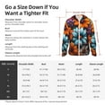 thumbnail image 5 of Gaeub Colorful Blooming Flowers Men's and Women's UPF 50+ Long-Sleeved Sun Protection Clothing, Fishing Shirt Long Sleeve Zip-X-Large, 5 of 7