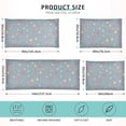 thumbnail image 3 of Coolnut Colorful Polka Dot Plush Pillowcase, Luxury Soft King Pillow Case for Hair and Skin, Standard Size Pillow Covers with Zipper Closure, 21x54in Home Decor Gifts, 3 of 7