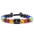 thumbnail image 4 of YYKihy Fashion Creative Seven-color Rainbow Seven Chakra Bracelet Adjustable Bracelet Yoga Bracelet, 4 of 8