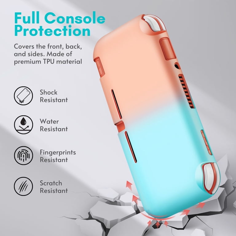 TPU Case for Nintendo Switch Light, Pink Green - Kawaii Full