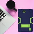 thumbnail image 7 of Goldcherry RCA Cambio 10.1"Case Hybrid Shockproof Rugged Anti-Impact Drop Protection Cover Built with Kickstand For RCA Cambio 10.1" 2018(Model W1013 DK/W101V2 B)(Navy+Green), 7 of 7