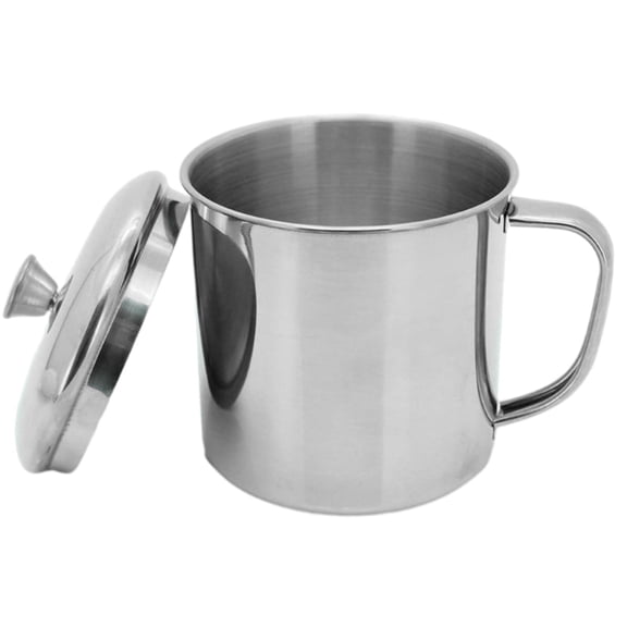 Stainless Steel Coffee Mug with Handle | Insulated Travel & Camping Mug for Hot & Cold Drinks | Kids & Adults | 1-Pack