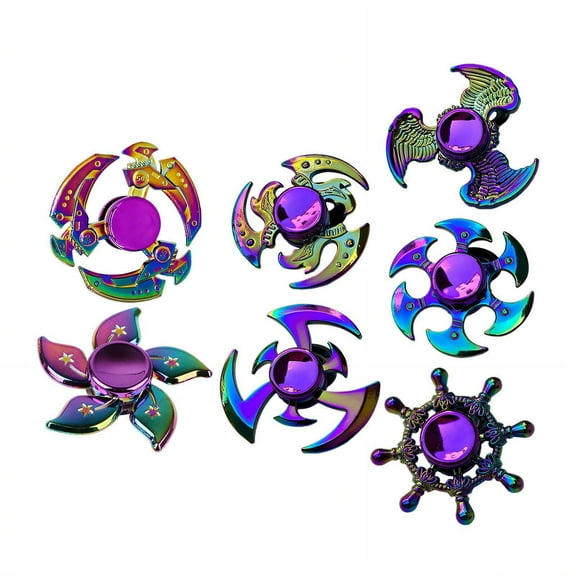 BESTSKY 7Pcs Fidget Spinner,Colorful Fidgets for Adults,Fidget Toys Bulk