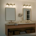 thumbnail image 3 of Hex 3-Light Bathroom Vanity Light in Champagne Bronze, 3 of 8