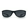 thumbnail image 5 of Urban Y2K Wrap Around Sport Plastic Windbreak Oval Sunglasses All Black, 5 of 8