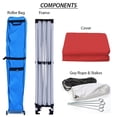 thumbnail image 3 of King Canopy Tuff Tent 10'x15' Instant Pop up Canopy , 1-Inch Aluminum Frame, Red, 3 of 7