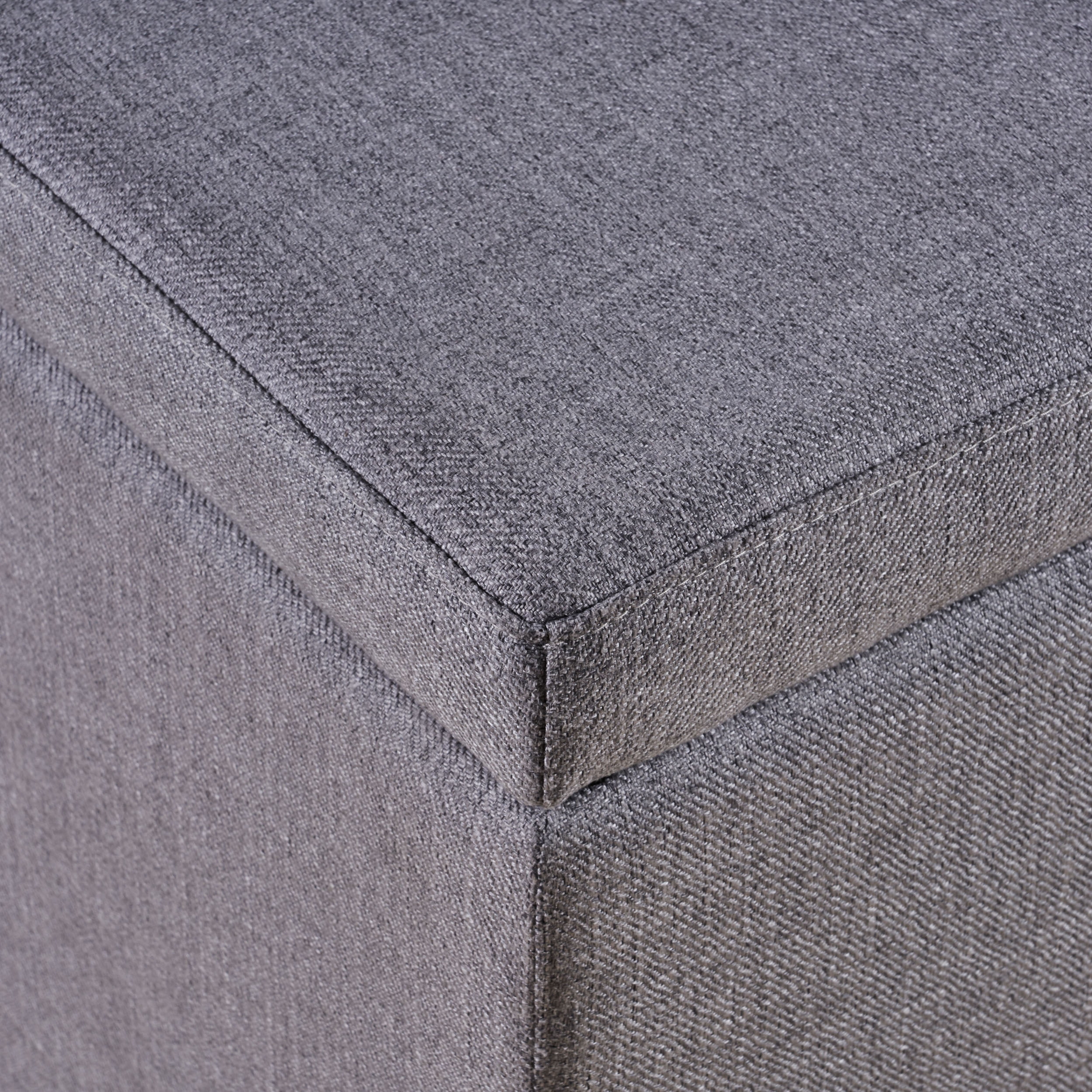 Noble House Safiya Traditional Home Office Fabric File Storage Ottoman, Gray