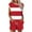 Red, variant on Amvlyk Pajamas Set for Women 2 Piece PJ Sets Round Neck Sleeveless Tank Top with Wide Legs Shorts Loose Printed Loungewaer for Summer Sleepwear Causal Home Clothes Sleep Nightwear Lounge Outfits