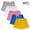 B Yellow, variant on Girls Casual Shorts Cotton Breathable Classic Fit Casual Soft Kids Summer Comfort Shorts 5 Pack A Yellow Size 4