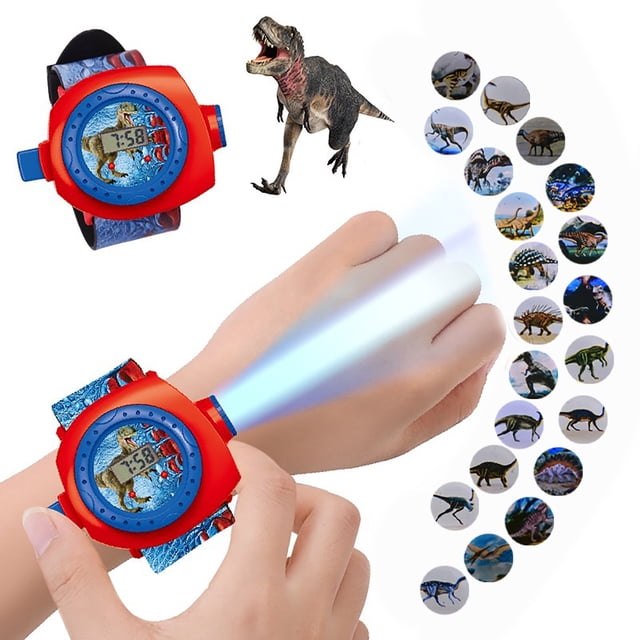 BotaniNest Children Projector Watch 24 Pattern Dinosaur Projector With Plastic Strap Kids Story Educational Toy