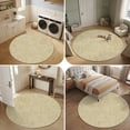 thumbnail image 5 of Round Area Rugs 6Ft, Brown Line Art Non-Slip Washable Circle Rugs Carpet, Abstract Minimalist Sketch Cartoon Outline Indoor Outdoor Rug Floor Mats Throw Runner for Bedroom Living Room Bathroom, 5 of 8