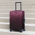 thumbnail image 6 of Fuzoiu Pink Glitter Sparkles A Print Suitcase Cover,Washable Luggage Covers for Suitcase,Elastic Luggage Protector Cover,Scratch Resistant Travel Suitcase Covers-Medium, 6 of 7