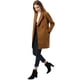 thumbnail image 5 of Abrigos de invierno raglán cruzados con solapa con muesca para mujer marrón M, 5 of 6
