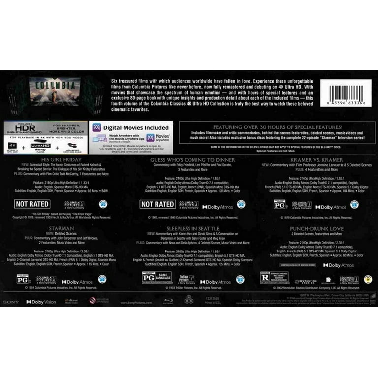 Columbia Classics 4K Ultra HD Collection Volume 4 (4K Ultra HD +