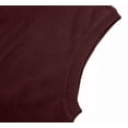 thumbnail image 6 of Krumba Mens Oversized Sweater Vest: Big Tall V Neck Plus Size Knit Sleeveless Casual Pullover Burgundy 5XL, 6 of 9