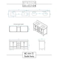 thumbnail image 3 of Wyndham Collection Sheffield 71" Wood Double Bathroom Vanity in Espresso, 3 of 4