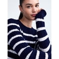 thumbnail image 5 of Free Assembly Women's and Women's Plus Cashmere Cable Knit Sweater with Puff Sleeves, Midweight, Sizes XS-4X, 5 of 5