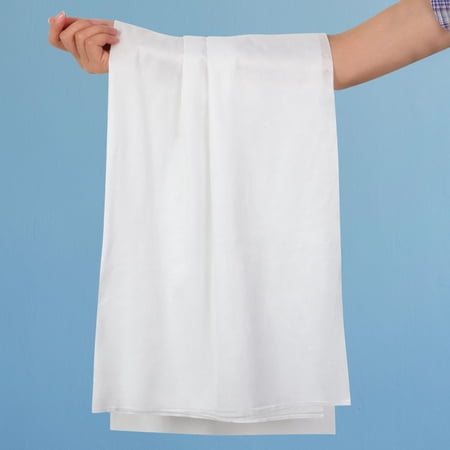 PiccoCasa Oversized Disposable Bath Towel 54.3" x 27.6" Rectangle Hotel Bath Towel White