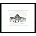 thumbnail image 4 of Kate and Laurel Framed Wall Art Print Postcard Paris by Teju Reval, 25 x 21, Svelte Noir Black Frame, Vintage, Architecture Art for Wall Decor, 4 of 8