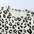 thumbnail image 3 of Zhuashum Girls Outfits 2-3 Years Long Sleeve Round Neck Clothes Leopard Print Daily Set Sleepwear Sweet Playsuit Beige, 3 of 8