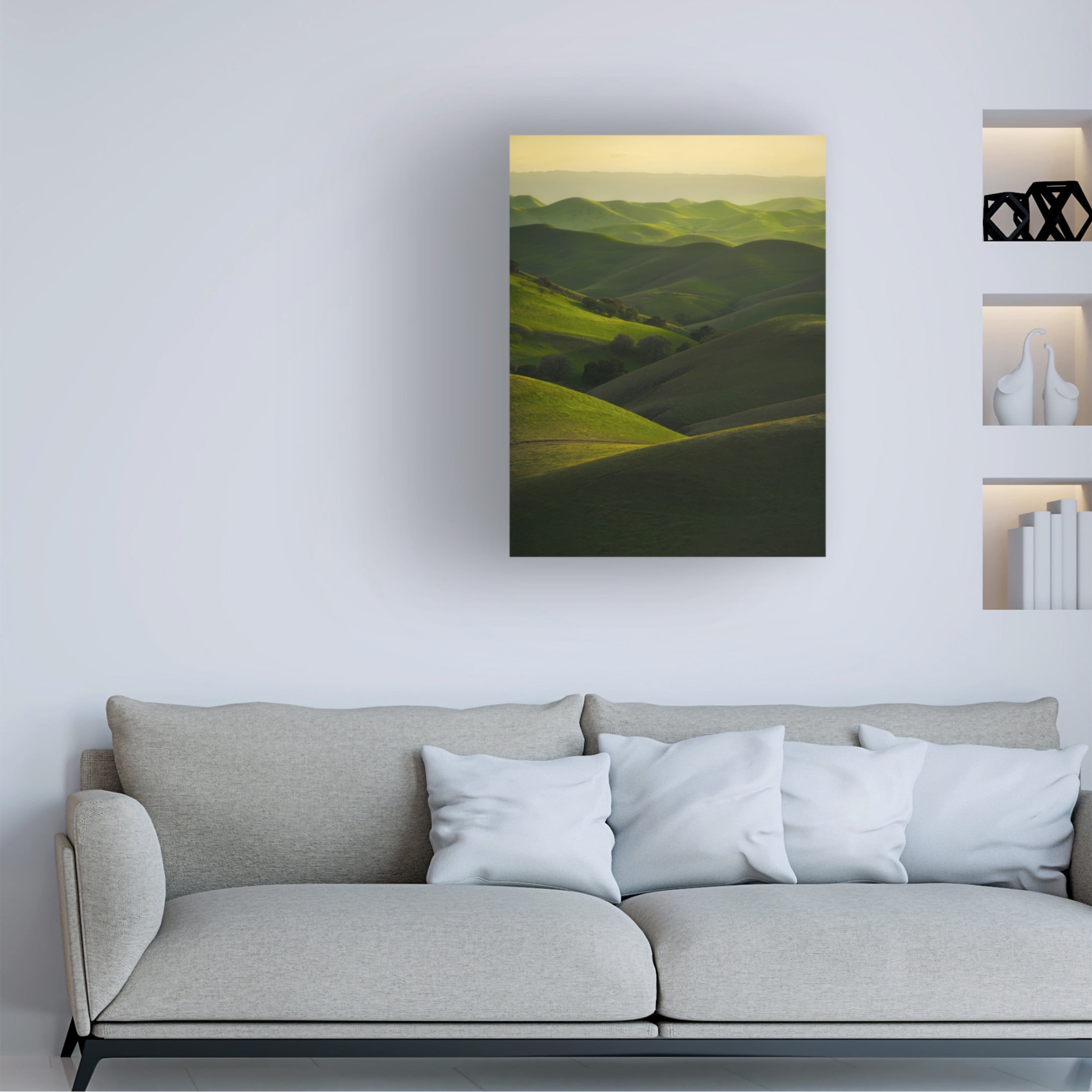 Trademark Fine Art Chengming Rolling Hills Canvas Wall Art